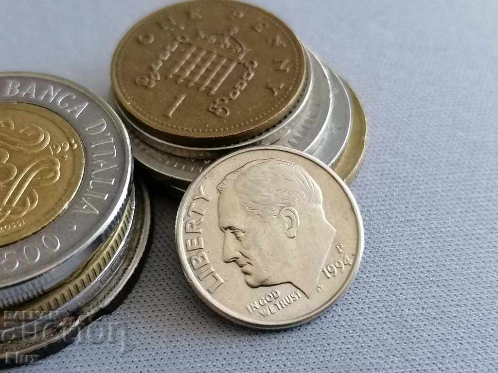Κέρμα - ΗΠΑ - 1 δεκάρα 1994 με τιμή 1.00 BGN | € 0.51 Κέρμα - ΗΠΑ - 1 δεκάρα 1994 με τιμή 1.00 BGN | € 0.51