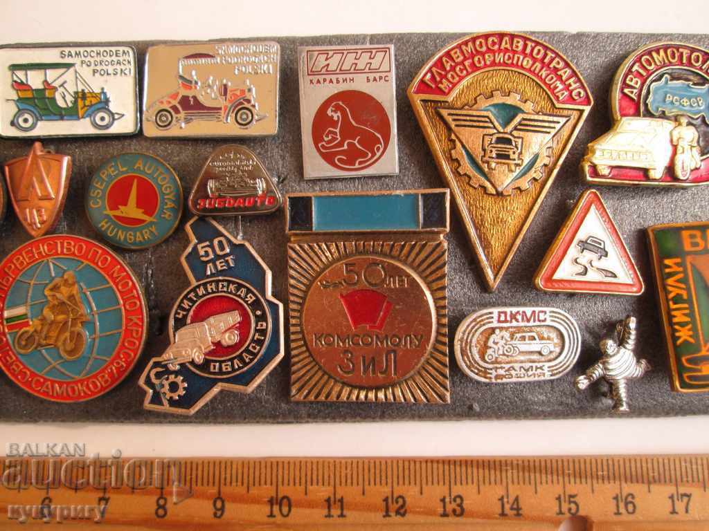 Auction Lot collection 21 Soc old badges signs auto moto cars motorcycles Auction Lot collection 21 Soc old badges signs auto moto cars motorcycles