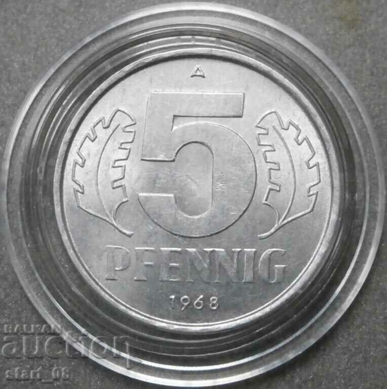 Γερμανία - GDR 5 pfennig 1968