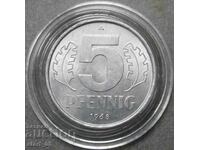 Γερμανία - GDR 5 pfennig 1968