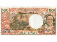 1000 francs 1970-1981, New Hebrides