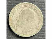 31898 Княжество България монета 50 стотинки 1891г. Сребро