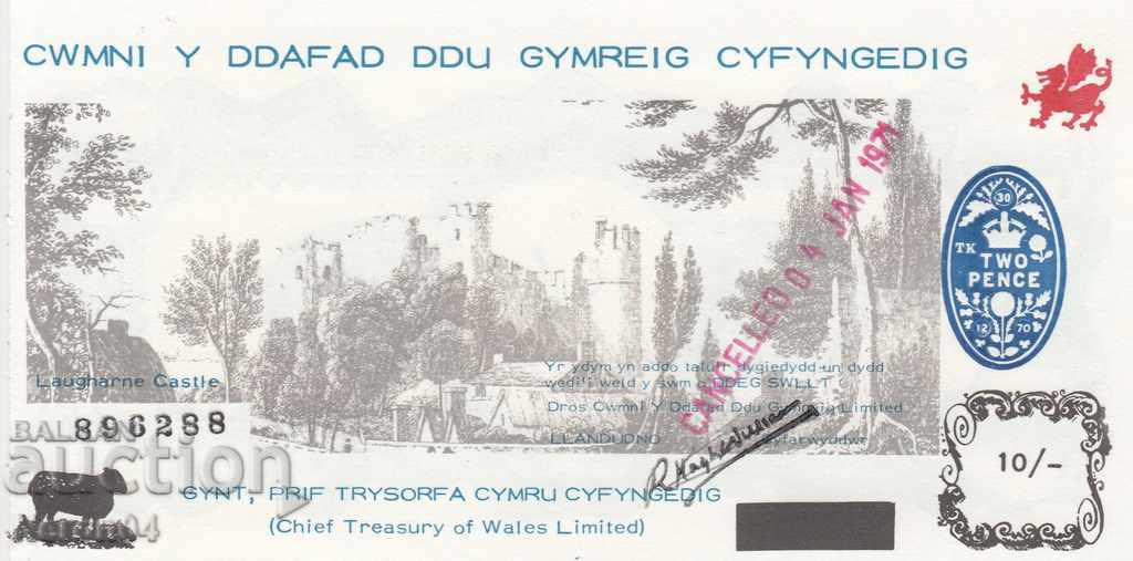 10 pence 1970, Țara Galilor (Black Sheep of Wales Limited)