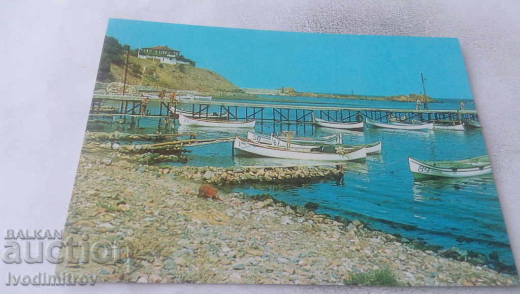 Carte poștală Portul Ahtopol 1973