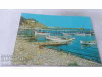 Postcard Ahtopol Port 1973