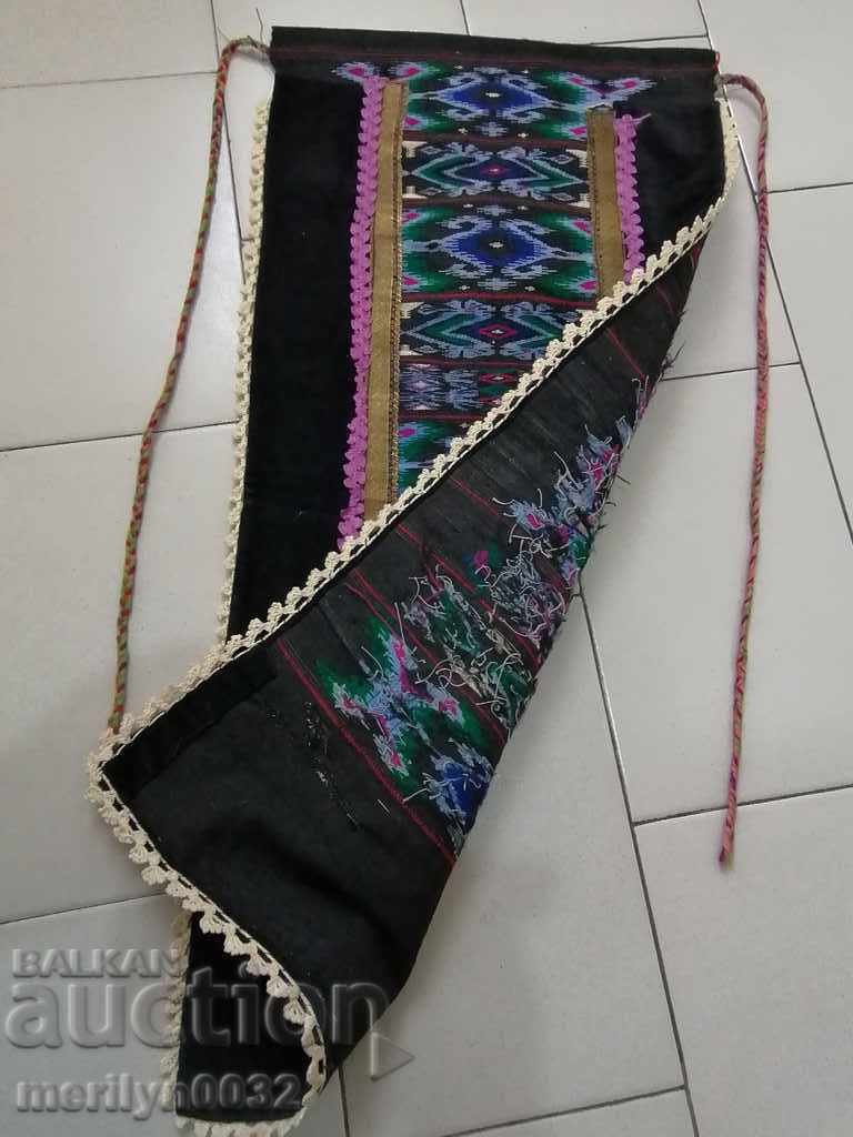 Old woven, embroidered and embroidered apron, costume, sukman - 6