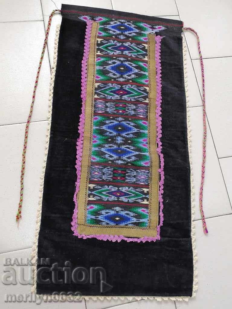 Old woven, embroidered and embroidered apron, costume, sukman