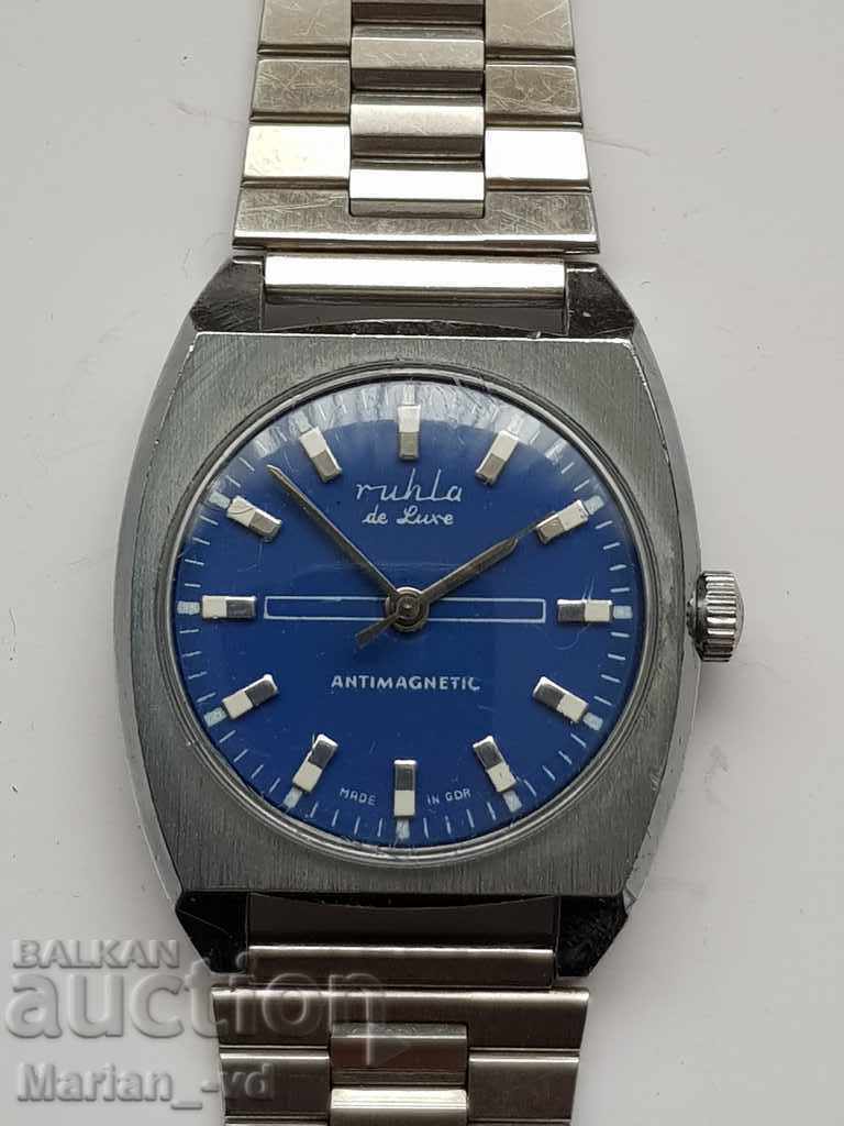 Мъжки часовник RUHLA DE LUXE ANTIMAGNETIC MADE IN GDR DDR