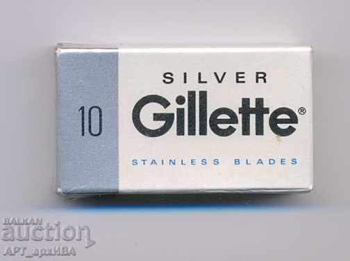 GILLETTE shaving blades, 1 box of 10 pcs. blades.