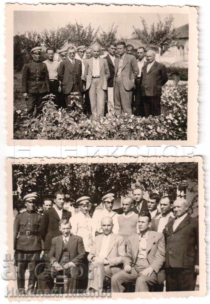 LOT 2x SMALL OLD PICTURES BIG CROWS RUSSIA MUNICIPALITIES B276