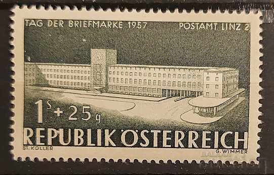 Austria 1957 Stamp Day / Buildings MH