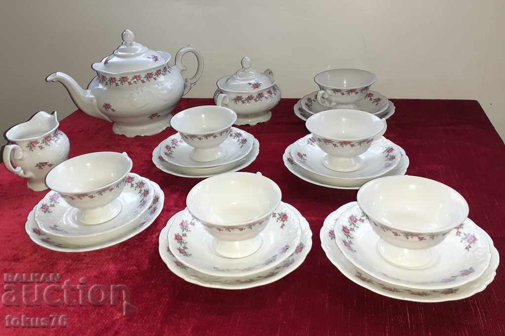 Gorgeous porcelain tea set - Poland - complete set - 6