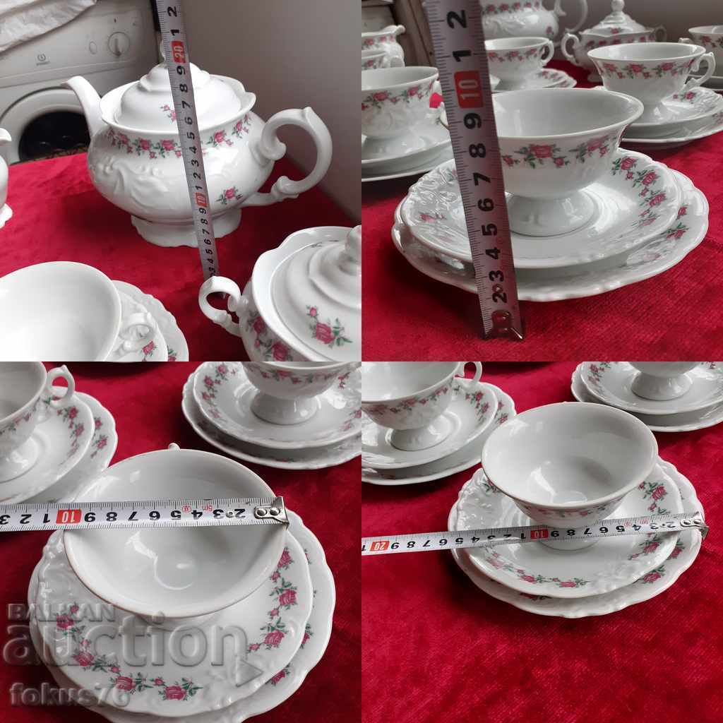 Gorgeous porcelain tea set - Poland - complete set - 7