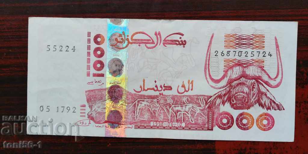 Algeria 1,000 dinars 1998