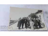 Photo Razgrad Men and railwaymen at the station