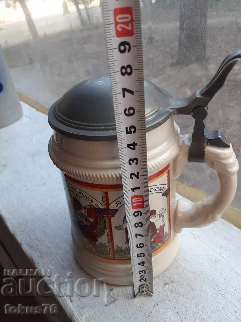 Уникална колекционерска немска халба за бира WMF - 7 Уникална колекционерска немска халба за бира WMF - 7