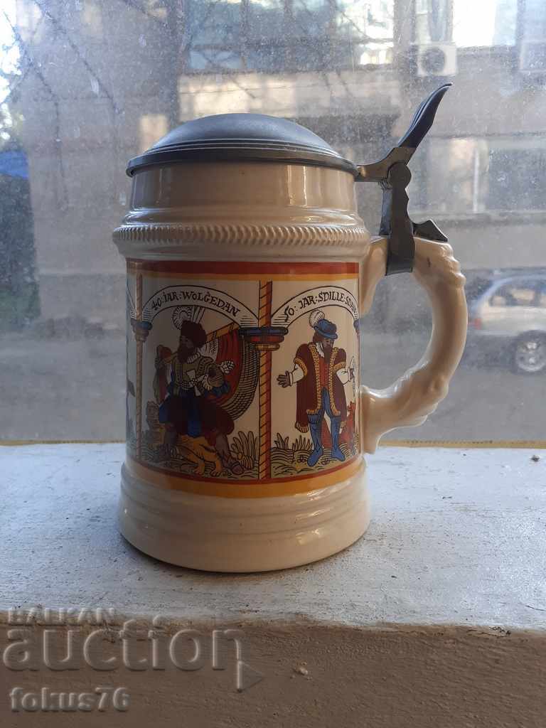 Unique collector's German beer mug WMF
