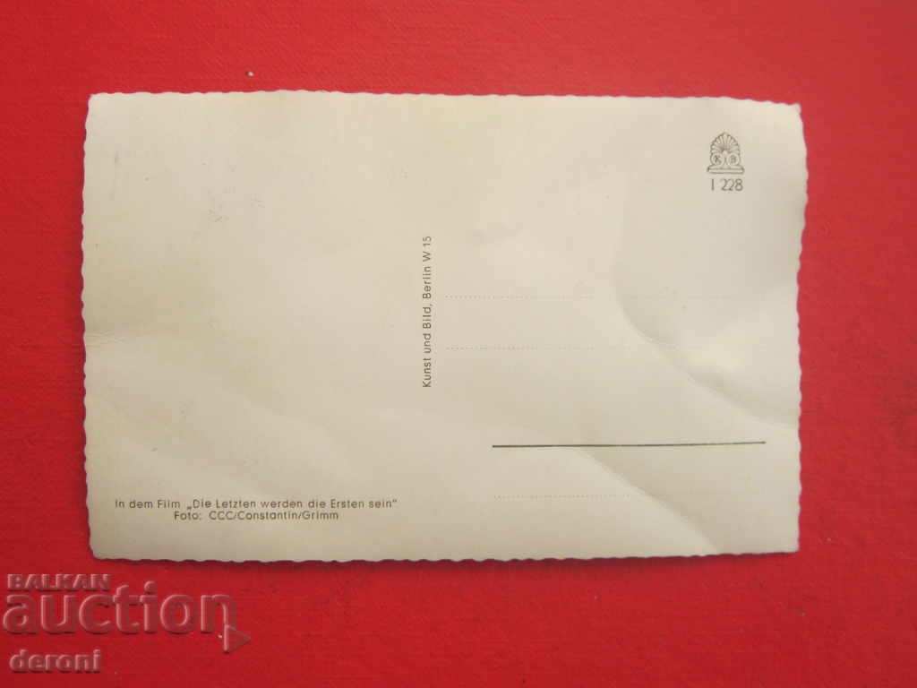 Παράδοση Παλιά φωτογραφική κάρτα ηθοποιός καλλιτέχνης Original