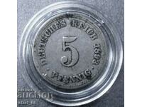 Γερμανία 5 pfennig 1893