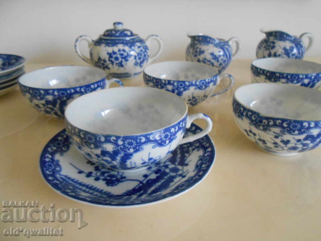 Auction Porcelain tea / coffee set for 6 people, Japan Auction Porcelain tea / coffee set for 6 people, Japan