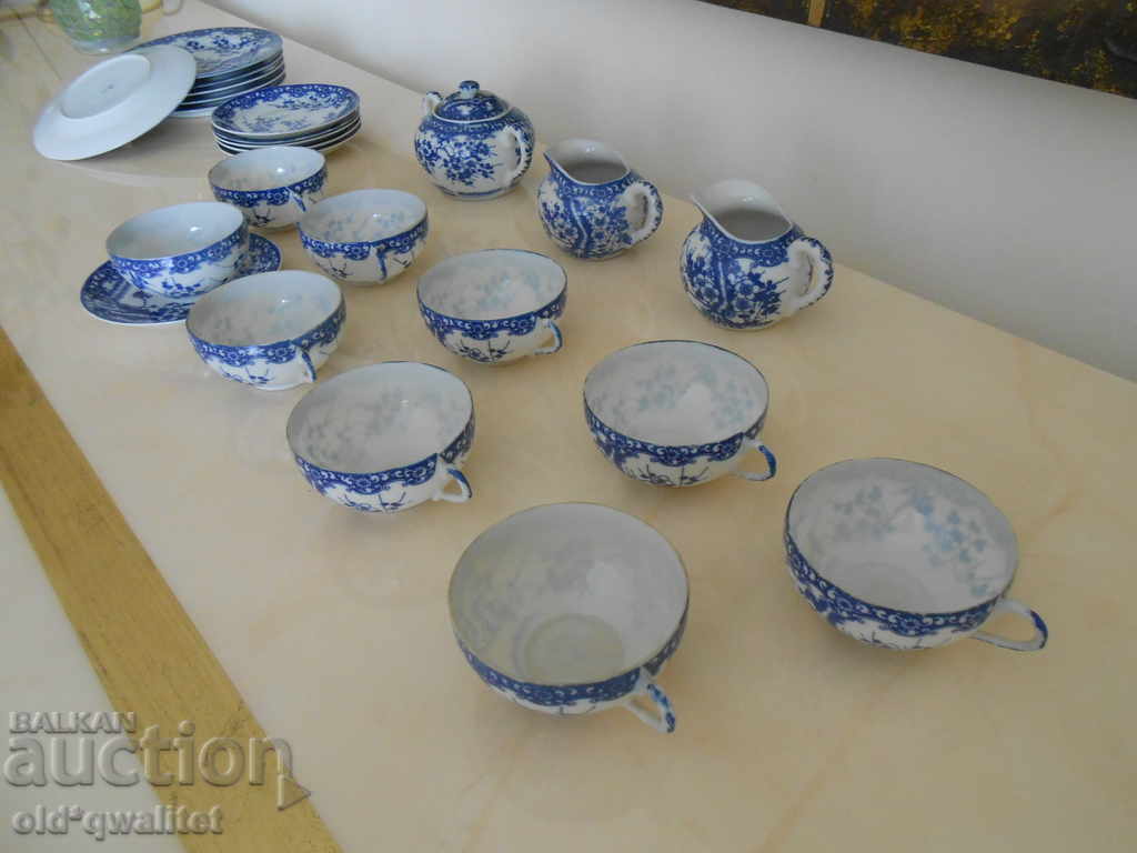 Porcelain tea / coffee set for 6 people, Japan - 6 Porcelain tea / coffee set for 6 people, Japan - 6