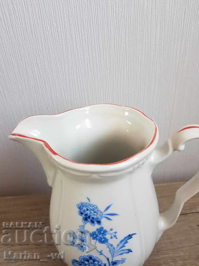 Bulgarian porcelain jug baroque with price 50.00 BGN | € 25.56