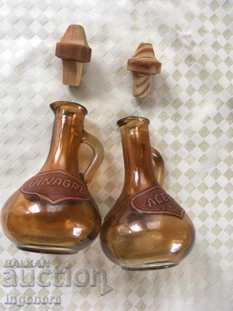BOTTLE BOWL GLASS FOR VINEGAR AND OIL-2 PCS OLIVERNIK VINEGAR with price 13.00 BGN | € 6.65 BOTTLE BOWL GLASS FOR VINEGAR AND OIL-2 PCS OLIVERNIK VINEGAR with price 13.00 BGN | € 6.65