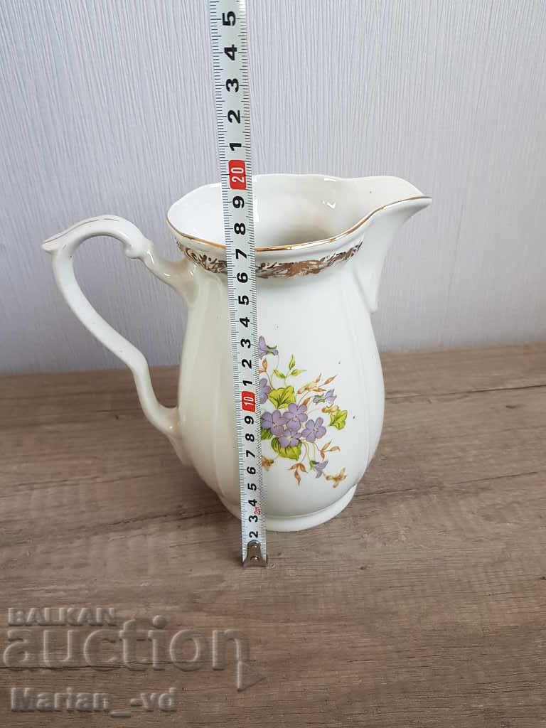 Bulgarian porcelain jug baroque - 6