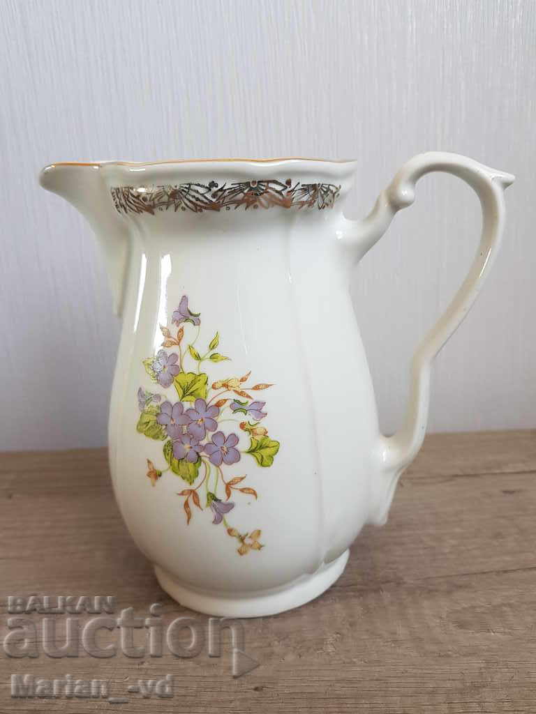 Bulgarian porcelain jug baroque