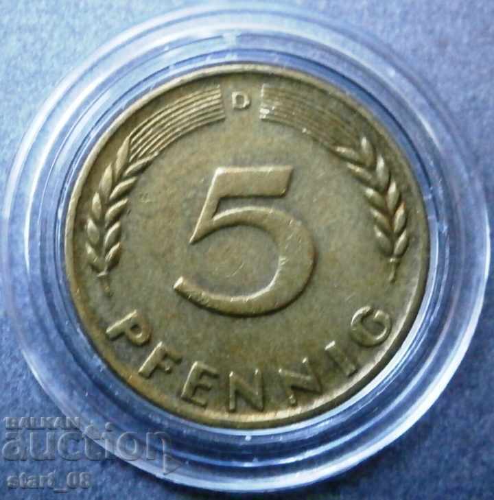 5 pfennig 1950