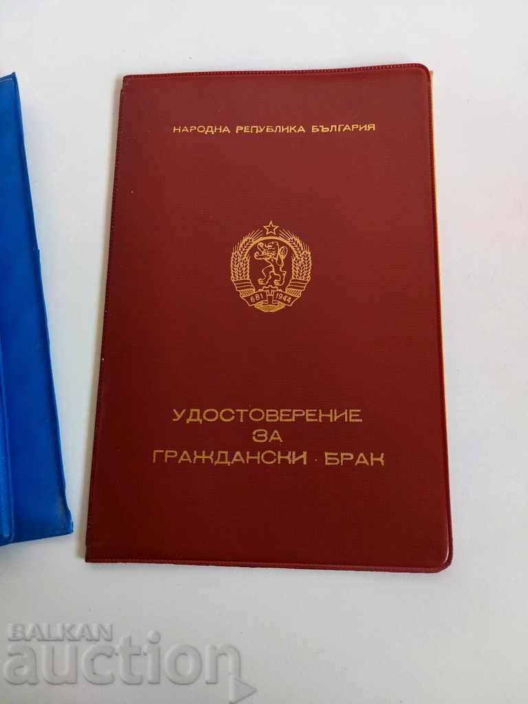 Licitație SOC CERTIFICAT DE CĂSĂTORIE CIVILĂ + CARTE DE BIOGRAFIE NEPOLZ