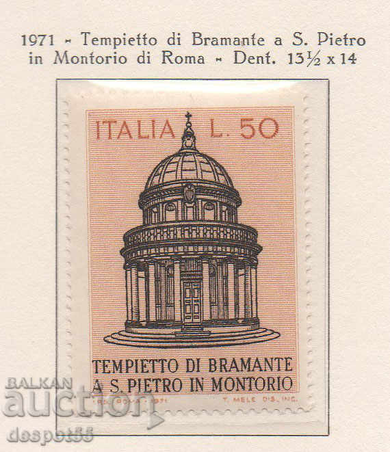 1971. Ιταλία. Η εκκλησία του Αγίου Πέτρου στο Μοντέριο, Ιταλία.