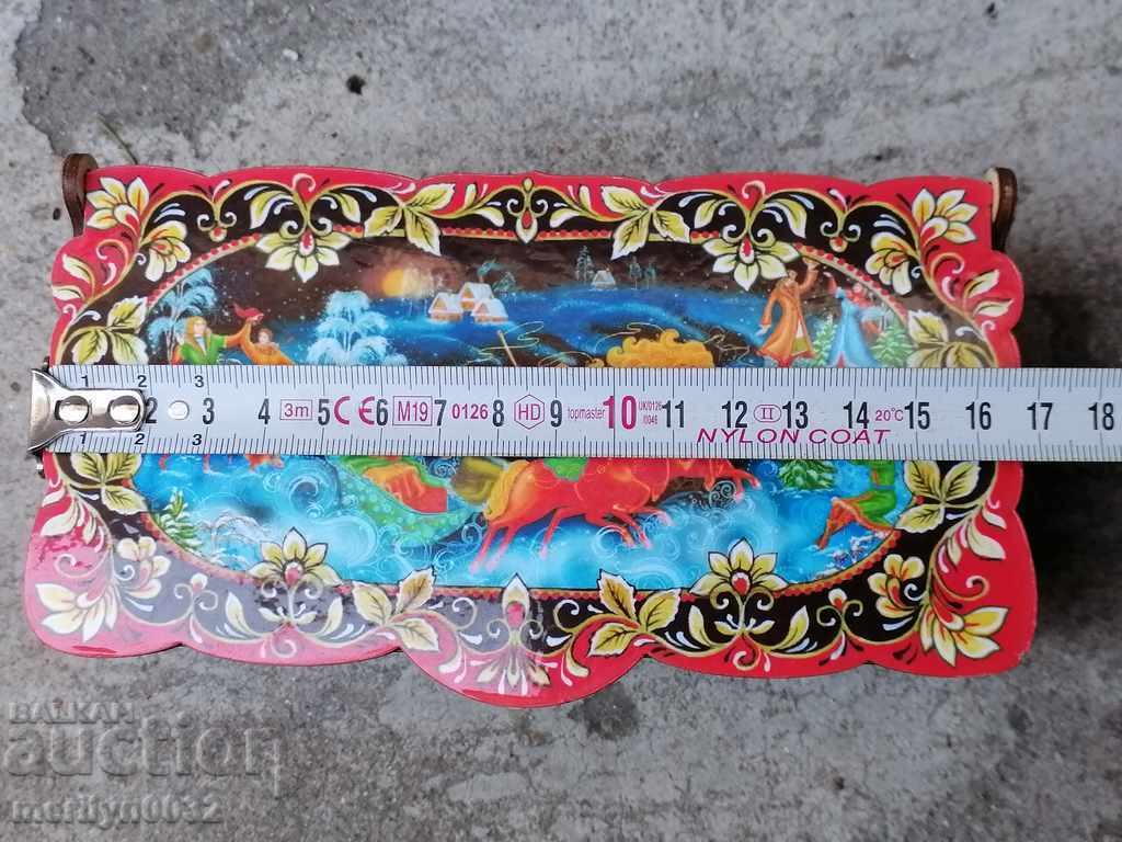 Παράδοση Παλιό ρωσικό κουτί κοσμημάτων ΕΣΣΔ Παράδοση Παλιό ρωσικό κουτί κοσμημάτων ΕΣΣΔ