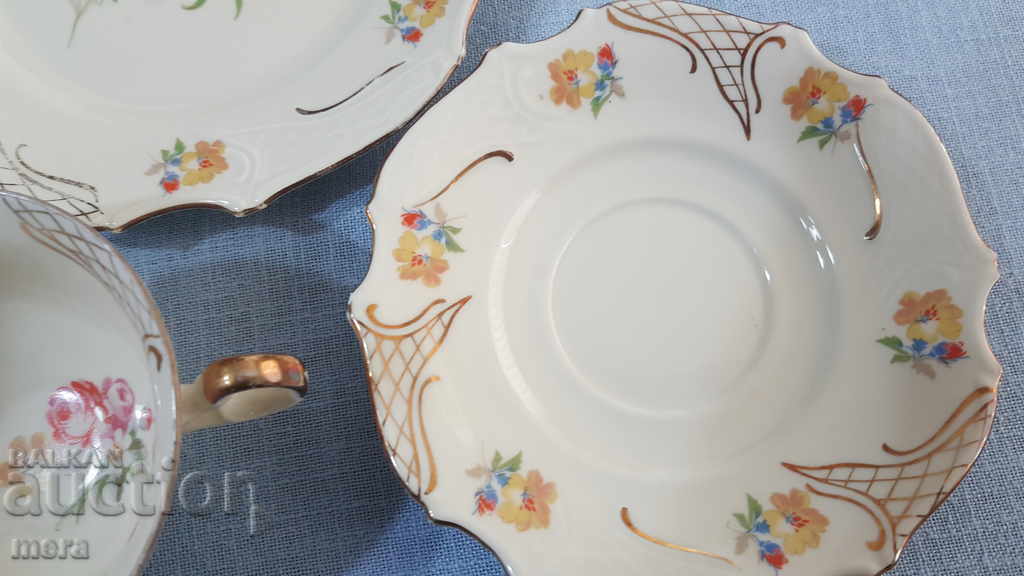 Auction Porcelain baroque coffee set Auction Porcelain baroque coffee set