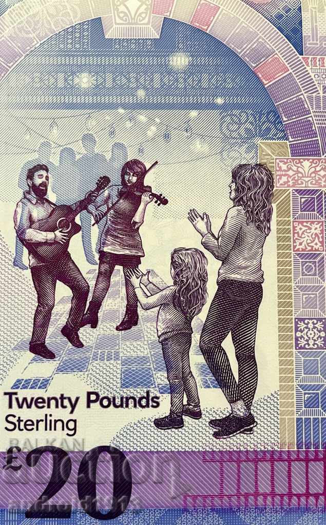 Delivery of NORTHERN IRELAND - 20 PUNDS 2019, P-345, UNC