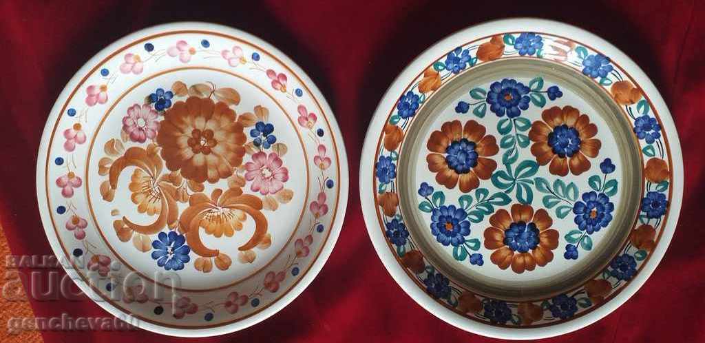 DOUĂ plăci de perete pictate 25 cm.POLONIA cu preț € 21.00 | 41.07 BGN