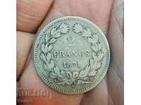 2 francs 1871 France Bordeaux