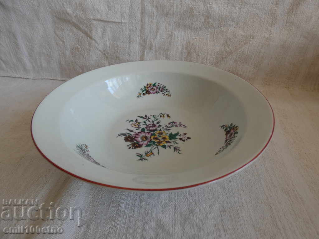 Delivery of Deep plate salad bowl Bulgarian porcelain Kitka Novi Pazar Delivery of Deep plate salad bowl Bulgarian porcelain Kitka Novi Pazar
