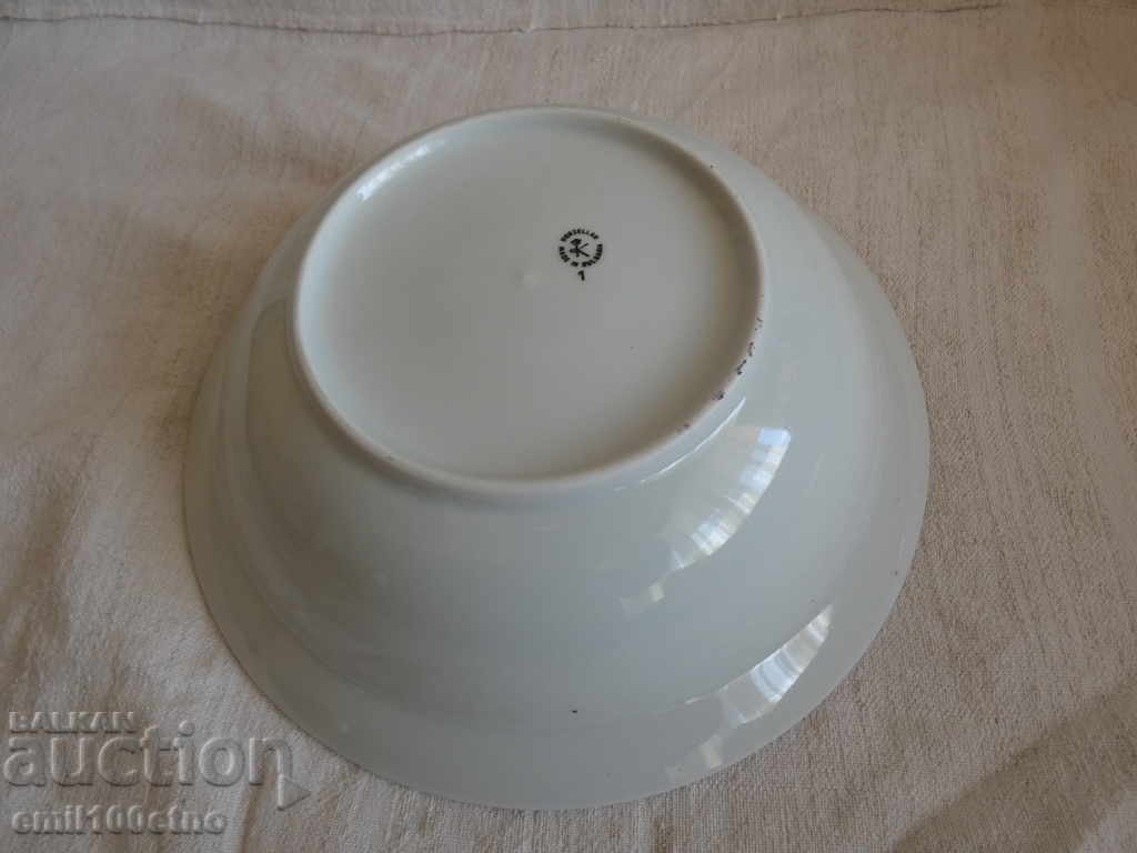 Deep plate salad bowl Bulgarian porcelain Kitka Novi Pazar - 6 Deep plate salad bowl Bulgarian porcelain Kitka Novi Pazar - 6