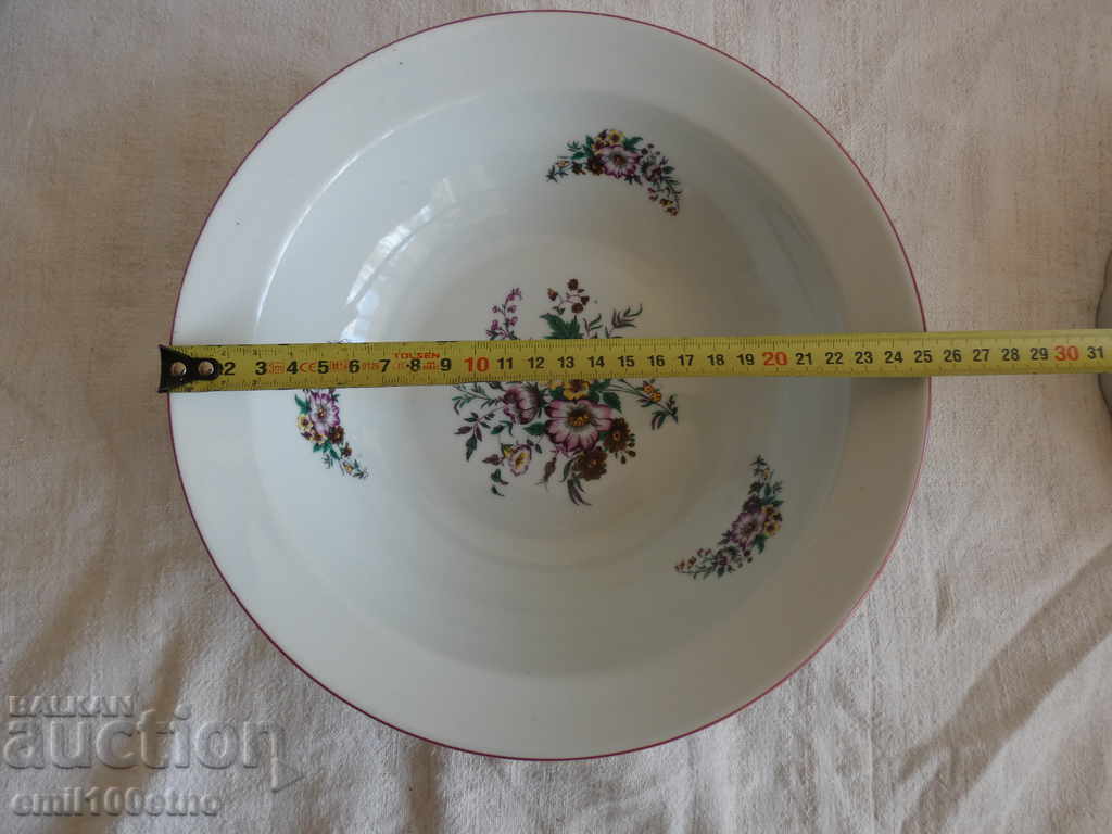 Deep plate salad bowl Bulgarian porcelain Kitka Novi Pazar - 7 Deep plate salad bowl Bulgarian porcelain Kitka Novi Pazar - 7