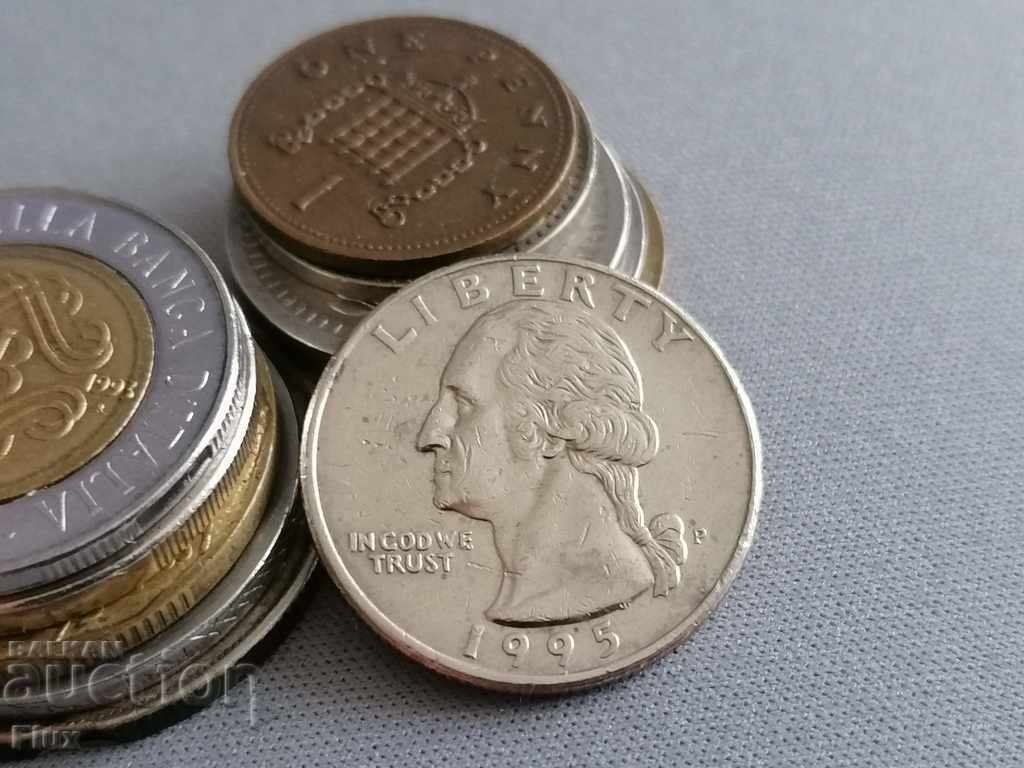 Κέρμα - ΗΠΑ - 1/4 (τέταρτο) δολάριο | 1995 με τιμή 1.80 BGN | € 0.92 Κέρμα - ΗΠΑ - 1/4 (τέταρτο) δολάριο | 1995 με τιμή 1.80 BGN | € 0.92