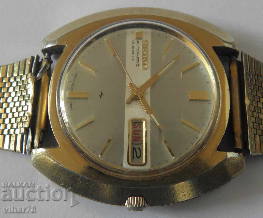 Δημοπρασία ΧΡΥΣΟ ΑΝΔΡΙΚΟ ΡΟΛΟΙ SEIKO-ΑΥΤΟΜΑΤΟ ΣΠΑΝΙΟ ΜΟΝΤΕΛΟ