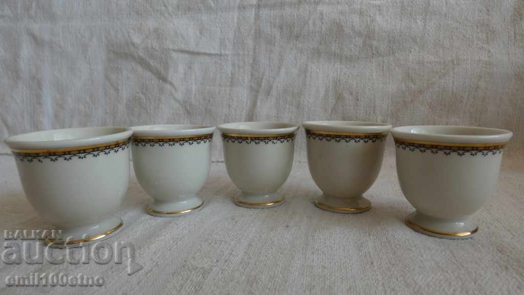Set of 5 cups for eggs porcelain Johann Haviland Bavaria with price 25.00 BGN | € 12.78 Set of 5 cups for eggs porcelain Johann Haviland Bavaria with price 25.00 BGN | € 12.78