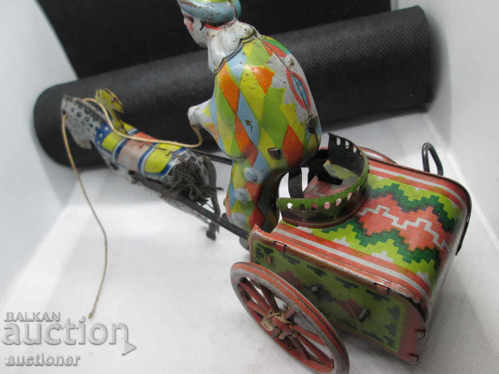 Delivery of ORIGINAL METAL TOY-30s. CLOWN, MECHANICAL