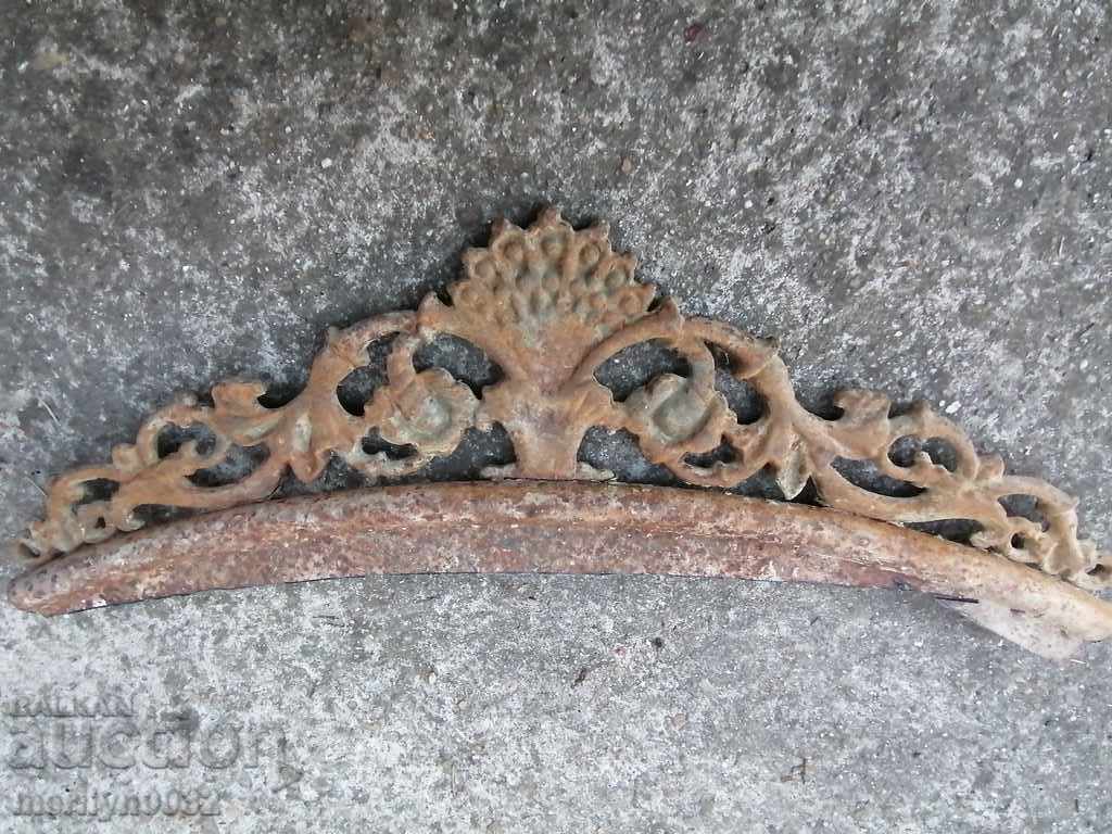 Decoration panel from embossed cast iron late 19th century bas-relief - 5 Decoration panel from embossed cast iron late 19th century bas-relief - 5