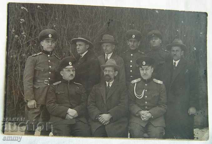 Old photo soldiers officers uniforms
