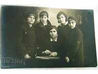 Fotografie veche cu eleve în uniformă, Sliven 1930, Kazanlak