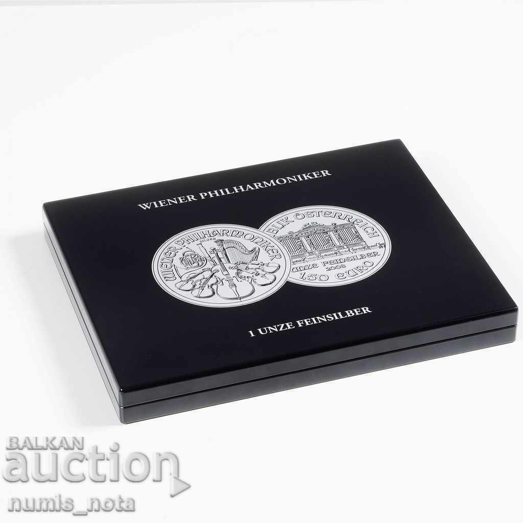 κουτί πολυτελείας VOLTERRA για 20 νομίσματα της Φιλαρμονικής της Βιέννης με τιμή 98.00 BGN | € 50.11 κουτί πολυτελείας VOLTERRA για 20 νομίσματα της Φιλαρμονικής της Βιέννης με τιμή 98.00 BGN | € 50.11