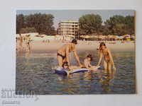 Sunny Beach tourists in the sea 1987 K 339