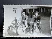 2269 Bulgaria policeman on a motorcycle 50s